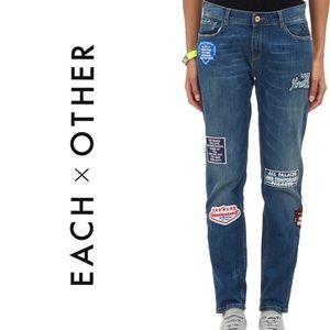 Each x Other Patched Jeans Size 26 Straight Leg